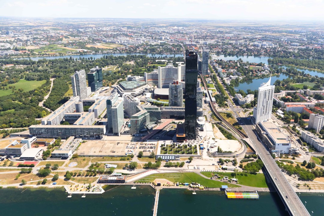 Skyline der Donaucity in Kaisermühlen Skyline der Donaucity in Kaisermühlen