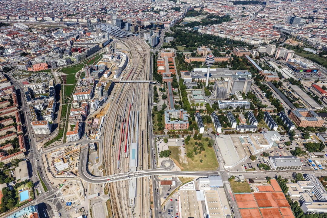 Gegend rund um den Wiener Hauptbahnhof Gegend rund um den Wiener Hauptbahnhof