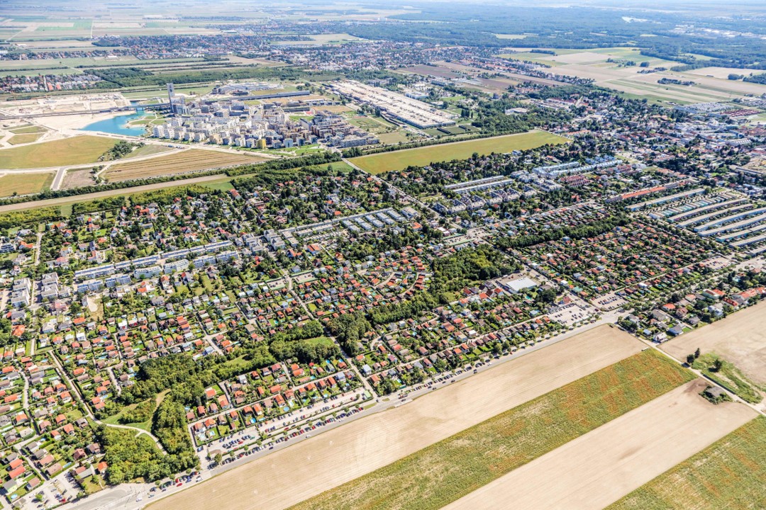 Gegend rund um die Hausfeldstraße in der Donaustadt Gegend rund um die Hausfeldstraße in der Donaustadt